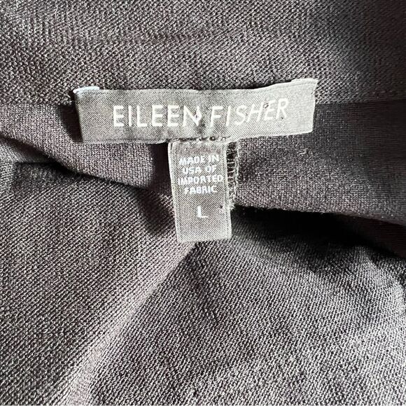 Eileen Fisher Stretch Long Flight Zip Up Jacket Size Large - Picture 8 of 9